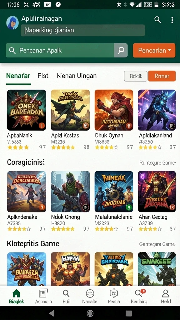 jin69 - Tampilan antarmuka yang menarik dan user-friendly.